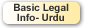 Basic Legal Information in URDU